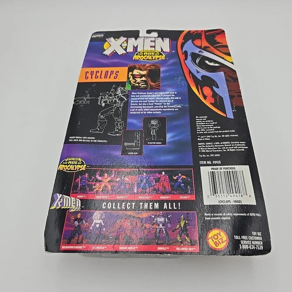 X-Men‎ Age of Apocalypse ToyBiz CYCLOPS Action Figure Sealed Marvel Comics